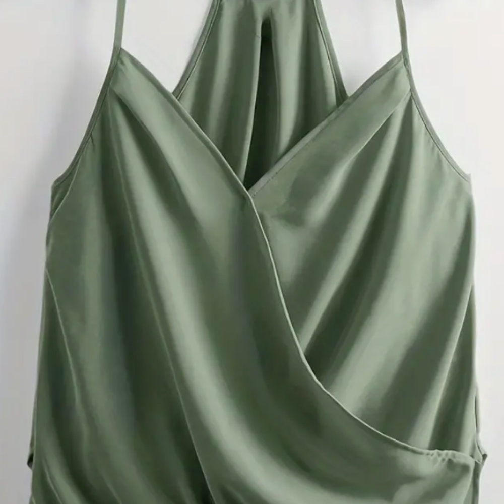 Sage Green Polyester Top